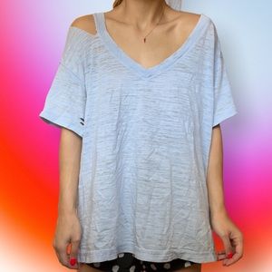 Free People Distressed Tee